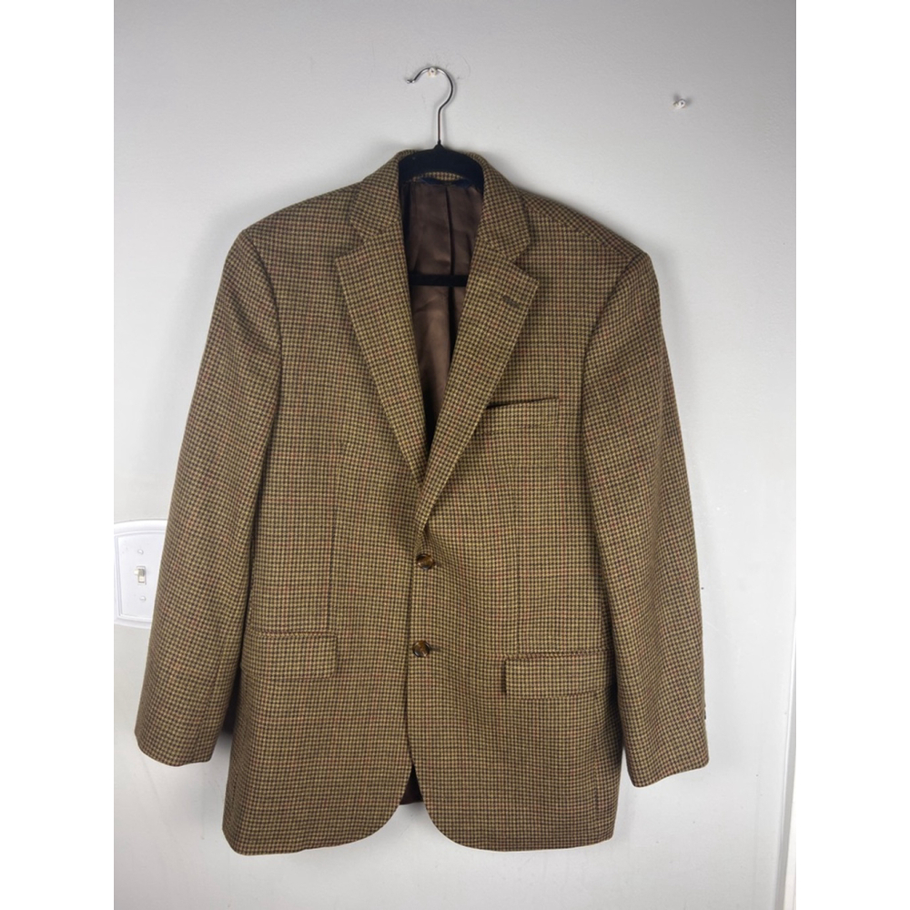 Brooks Brothers 346 39R Wool Houndstooth Sport Coat Madison Fit Blazer Official